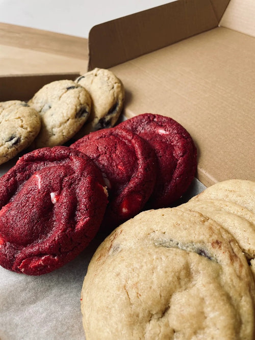 Galletones Artesanales: Frambuesa, Chocolate Blanco, Nutella Chips & Chocolate Almendra